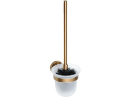 Sapho X-ROUND COPPER WC štětka závěsná, mléčné sklo, měď mat XR303PG
