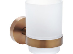 Sapho X-ROUND COPPER sklenka, mléčné sklo, měď mat XR903PG