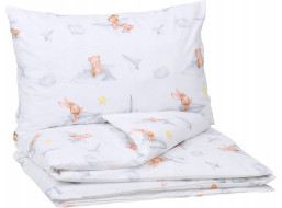 Dětské bavlněné povlečení do postýlky 120x90 cm BABYMAM PREMIUM - Let vlaštovkou