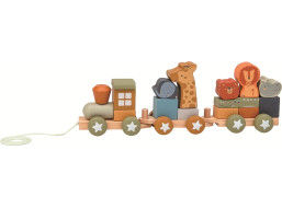 2Kids Toys Dřevěný vláček se zvířátky