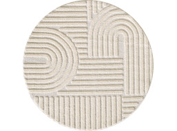 Kusový koberec Art 1121 Cream kruh