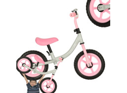 Odrážedlo Trike Fix Balance - bílé/růžové