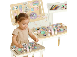 Lulilo Montessori manipulační stolek LUDO - pastelový
