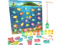 Montessori dřevěná rybářská hra s magnety