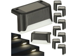 Solární zahradní venkovní LED schodišťové svítidlo - 8 kusů