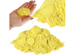Kinetický písek 1 kg v sáčku - žlutý