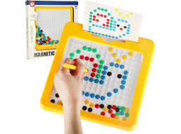 Magnetická tabule Montessori tečky - žlutá