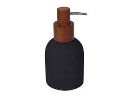 Sapho CRAFT dávkovač mýdla na postavení, acacia/černá 8570