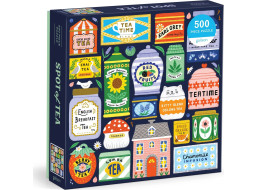 GALISON Čtvercové puzzle Sbírka čajů 500 dílků