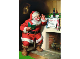 TREFL Puzzle Coca-Cola: Santa u krbu 1000 dílků