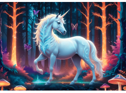 TREFL Puzzle Mystický jednorožec 1000 dílků