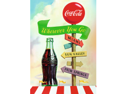 TREFL Puzzle Premium Plus Coca-Cola: Kamkoli jdeš 1000 dílků