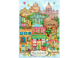 TREFL Puzzle Premium Plus Půlnoc v Římě 1000 dílků