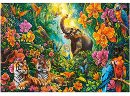 CASTORLAND Puzzle Rozkvetlá džungle 1000 dílků