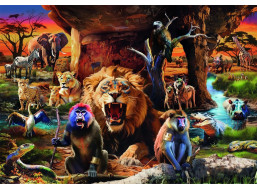 CLEMENTONI Puzzle Schůze zvířat 1500 dílků