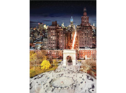 GALISON Puzzle Washington Square Park ve dne v noci 1000 dílků