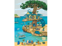 MAGNOLIA Puzzle Kočky na stromě 1000 dílků