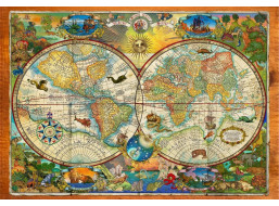 GRAFIKA Puzzle Mapa tvorů Země 1000 dílků