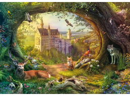 SCHMIDT Puzzle Pohádkový hrad a kouzelný les 1000 dílků