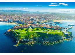 BLUEBIRD Puzzle Pohled na Gijón, Španělsko 1000 dílků