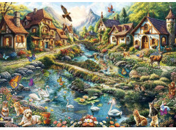 SCHMIDT Puzzle Vesnice na okraji lesa 1000 dílků