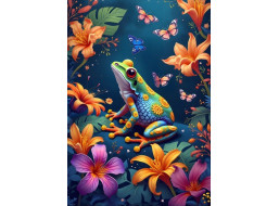 ALIPSON Puzzle Žabka a motýlci 1000 dílků