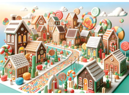 YAZZ Puzzle Země sladkostí 1000 dílků