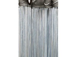 Šňůrkový závěs TAGLIATELLE 140x250 cm - stříbrný