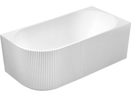Aqualine TIBERA STRIP R rohová stojící vana, 170x81cm, bílá E1015G