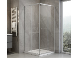 Aqualine AGGA čtvercová sprchová zástěna 700x700mm, čiré sklo HLF707Y