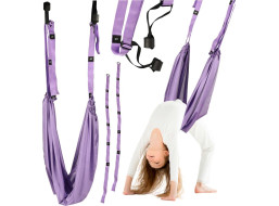 Závěsný systém na aerial jógu 100 kg - fialový