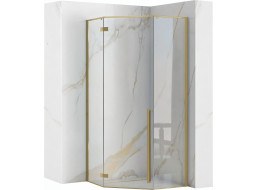Sprchový kout REA DIAMOND 90x90 cm - broušený zlatý