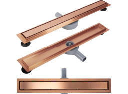 Odtokový sprchový žlab REA NEOX PRO 2v1 - měděný broušený