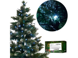 LED světelný řetěz 10m 100LED studená bílá