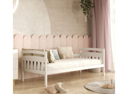 Dětská postel z masivu borovice TOSIA - 200x90 cm - bílá