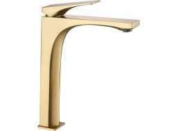 Umyvadlová baterie REA JOE - vysoká - zlatá broušená