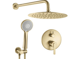 Sprchová podomítková souprava REA ONTARIO - broušená zlatá