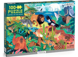 Mudpuppy Zvířata světa Puzzle 100 dílků
