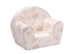 Dětské křesílko MINI - Roztomilá zvířátka - krémové