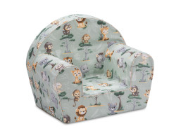 Dětské křesílko MINI - Africká zvířátka - zelené