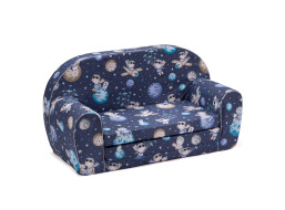 Dětská rozkládací MINI pohovka Malý princ - tmavě modrá