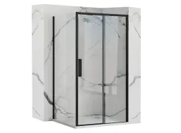 Sprchový kout MAXMAX Rea RAPID slide 150x90 cm - černý