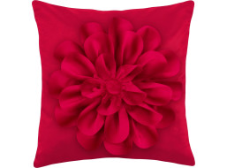 Povlak na polštář FOREVER YOURS Květ 3D 42x42 cm - červený