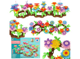 Kreativní bloky květinová zahrada - 104 prvků