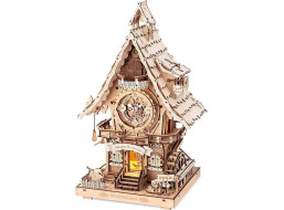 RoboTime 3D dřevěná mechanická skládačka Kukačkové hodiny