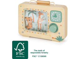 small foot Dřevěná televizní hudební skříňka Safari