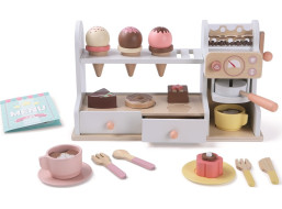 2Kids Toys Dřevěná cukrárna 2 v 1