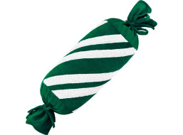 Vánoční polštář SWEET CANDY 60 cm - zelený/bílý