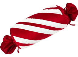 Vánoční polštář SWEET CANDY 60 cm - červený/bílý