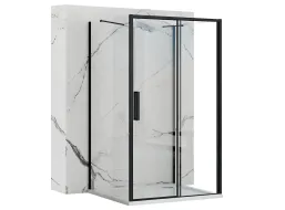 Nástěnný sprchový kout MAXMAX Rea RAPID slide 90x140x90 cm - černý